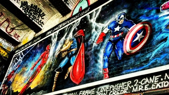 superheroes in london